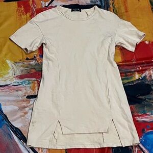 Lovello Elizabeth Cream Short Sleeve Dress